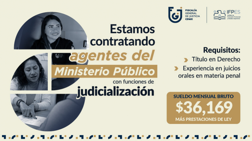 Registro para agentes del MP con funciones de judicialización